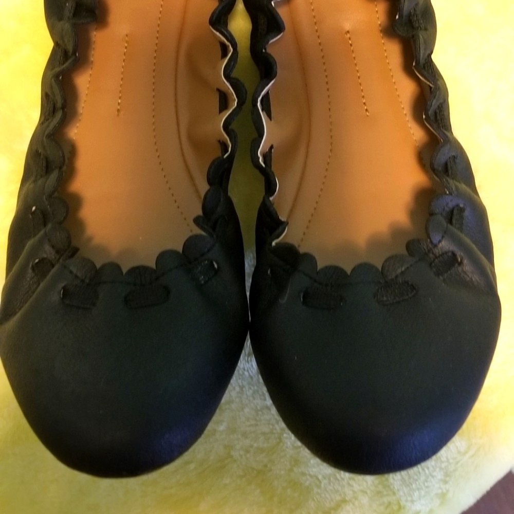 Leather Ballerina Flats